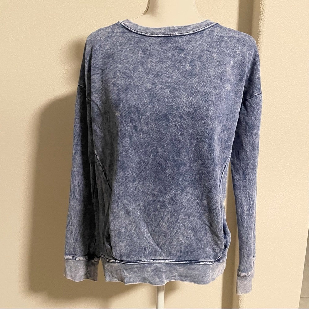 VANS acid wash like denim design sweater